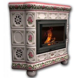 Каминная облицовка КимрПечь Медальон угловая Розы